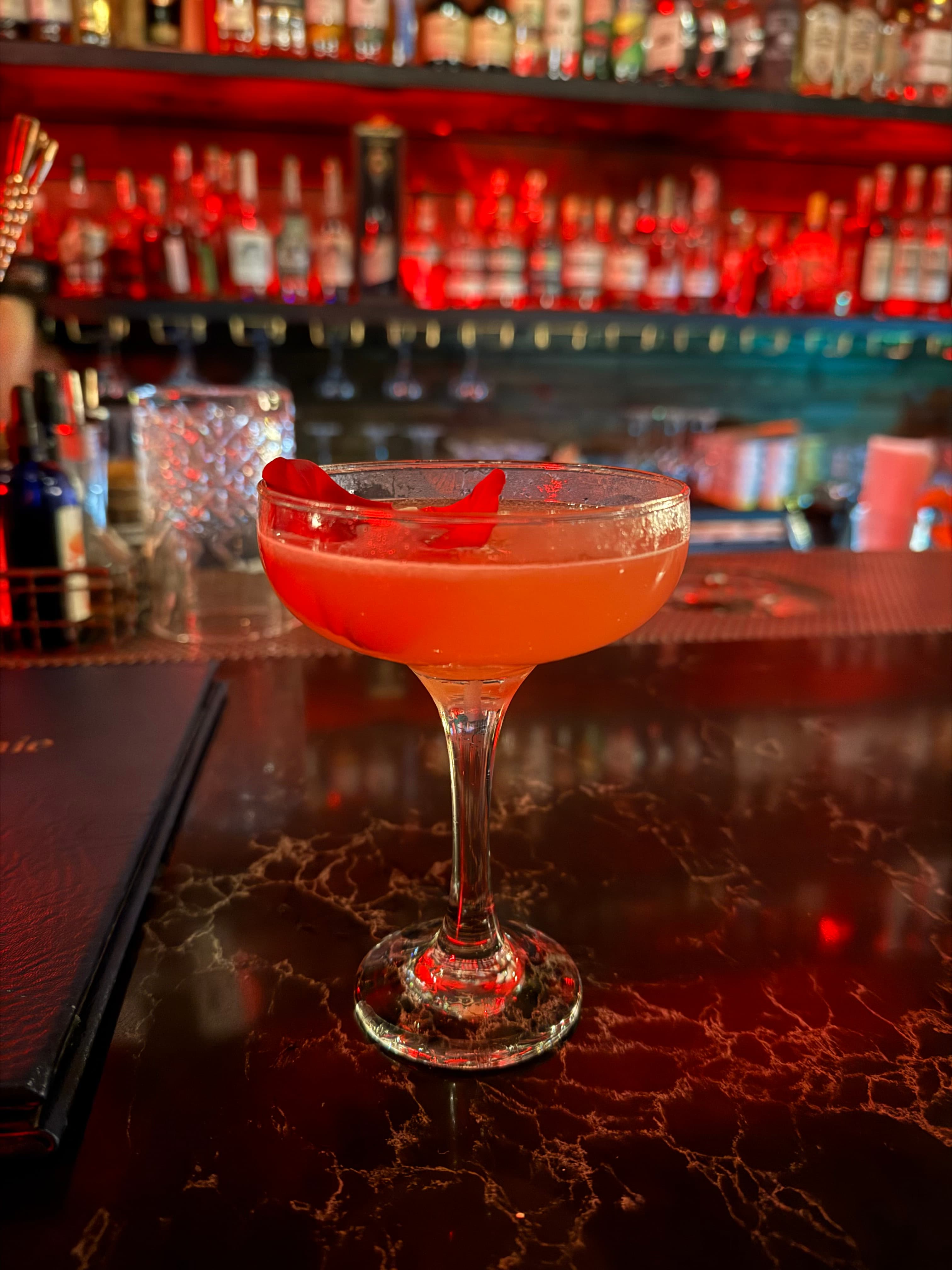A cocktail glass